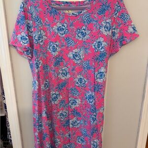 Lilly Pulitzer Pink and Blue Floral Dress